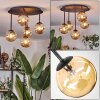 Chehalis ceiling light, globe light Amber, 5-light sources