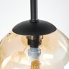Chehalis ceiling light, globe light Amber, clear, Smoke-coloured, 5-light sources