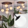 Chehalis ceiling light, globe light white, 5-light sources