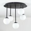 Chehalis ceiling light, globe light white, 5-light sources