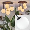 Chehalis ceiling light, globe light white, 5-light sources