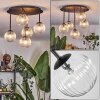Chehalis ceiling light, globe light clear, 5-light sources