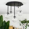 Chehalis ceiling light, globe light clear, 5-light sources