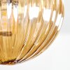 Chehalis ceiling light, globe light Amber, Smoke-coloured, 5-light sources