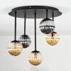 Chehalis ceiling light, globe light Amber, Smoke-coloured, 5-light sources