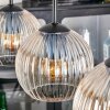 Koyoto hanging light, globe light, pendant light Amber, clear, 4-light sources