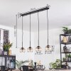 Koyoto hanging light, globe light, pendant light Amber, clear, 4-light sources