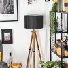 Soungou floor lamp Dark wood, black, 1-light source