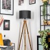 Soungou floor lamp Dark wood, black, 1-light source