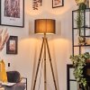 Soungou floor lamp Dark wood, black, 1-light source