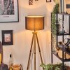 Soungou floor lamp Dark wood, black, 1-light source