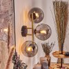 Gastor globe light, wall light 42 cm gold, black, 3-light sources