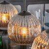 Ripoll hanging light, globe light, pendant light Smoke-coloured, 4-light sources