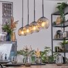 Ripoll hanging light, globe light, pendant light clear, Smoke-coloured, 4-light sources