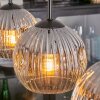 Ripoll hanging light, globe light, pendant light clear, Smoke-coloured, 4-light sources