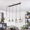 Ripoll hanging light, globe light, pendant light Amber, clear, 4-light sources