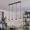 Ripoll hanging light, globe light, pendant light Amber, clear, 4-light sources
