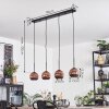 Ripoll hanging light, globe light, pendant light coppery, 4-light sources