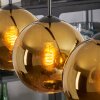 Koyoto hanging light, globe light, pendant light gold, 4-light sources