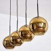 Koyoto hanging light, globe light, pendant light gold, 4-light sources