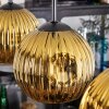 Ripoll hanging light, globe light, pendant light gold, 4-light sources