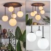 Chehalis ceiling light, globe light 42.5 cm white, 5-light sources