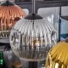 Ripoll hanging light, globe light, pendant light gold, clear, coppery, Smoke-coloured, 4-light sources