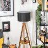 Soungou floor lamp Dark wood, black, 1-light source