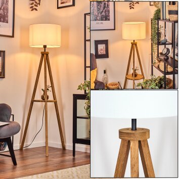 Soungou floor lamp Dark wood, black, 1-light source