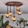 Chehalis ceiling light, globe light Smoke-coloured, 5-light sources