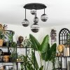 Chehalis ceiling light, globe light Smoke-coloured, 5-light sources