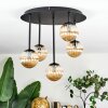 Chehalis ceiling light, globe light Amber, 5-light sources