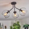 Koyoto ceiling light, globe light 42 cm clear, 3-light sources