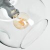 Ripoll ceiling light, globe light clear, 3-light sources