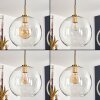 Koyoto hanging light, globe light, pendant light gold, black, 1-light source