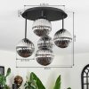 Chehalis ceiling light, globe light Smoke-coloured, 5-light sources