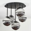 Chehalis ceiling light, globe light Smoke-coloured, 5-light sources