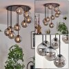 Gastor ceiling light, globe light Smoke-coloured, 9-light sources