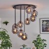 Gastor ceiling light, globe light Smoke-coloured, 9-light sources