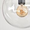 Gastor ceiling light, globe light clear, 9-light sources