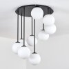 Gastor ceiling light, globe light white, 9-light sources