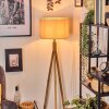 Soungou floor lamp Ecru, matt nickel, 1-light source