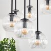 Koyoto ceiling light, globe light 57 cm clear, 9-light sources