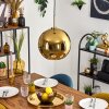 Koyoto hanging light, globe light, pendant light gold, black, 1-light source