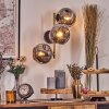 Ripoll globe light, wall light gold, black, 3-light sources