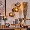 Ripoll globe light, wall light gold, black, 3-light sources