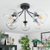 Koyoto ceiling light, globe light 52 cm clear, 5-light sources