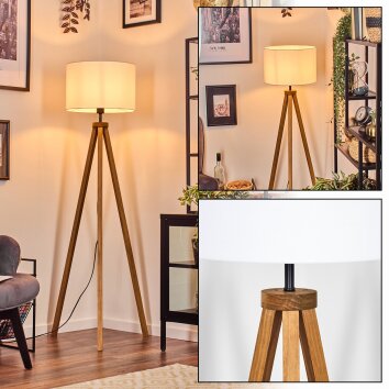 Soungou floor lamp Ecru, black, 1-light source