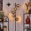 Ripoll floor lamp chrome, Smoke-coloured, 5-light sources