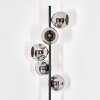 Ripoll floor lamp chrome, Smoke-coloured, 5-light sources